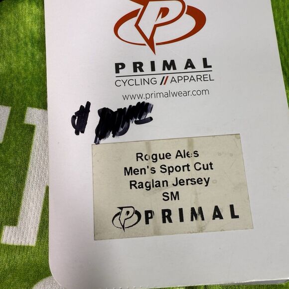 Men’s Primal Wear Small Cycling Jersey Shirt Full Zip Short Sleeve Sport Cut NWT - Picture 6 of 16